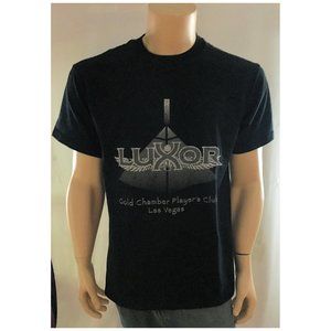 LUXOR Gold Chambers Players Club Black Casino T Shirt